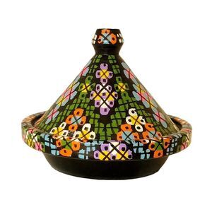 Vintage Moroccan Small Tagine 3" Spice Holder Oil Plate Mini Tagine Trinket box